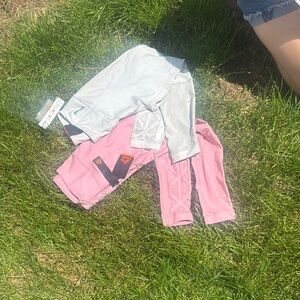 RBX Pink and Gray Leggings for Versatile Comfort